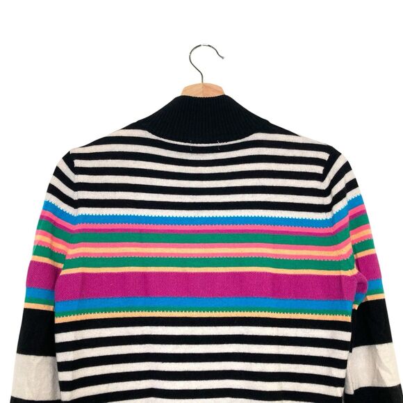 Neve Designs Full Zip Sweater Medium Colorful Mountain Ski Striped Wool Outdoors - Picture 7 of 11